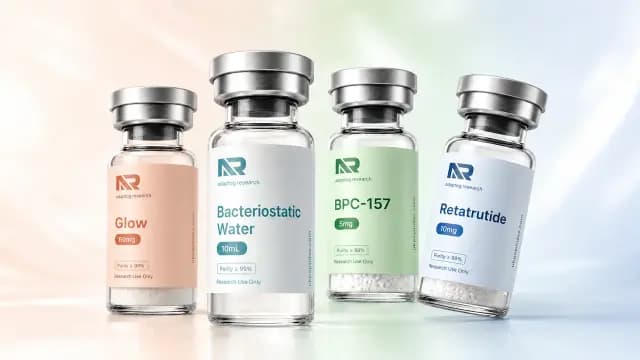 Research peptide vials