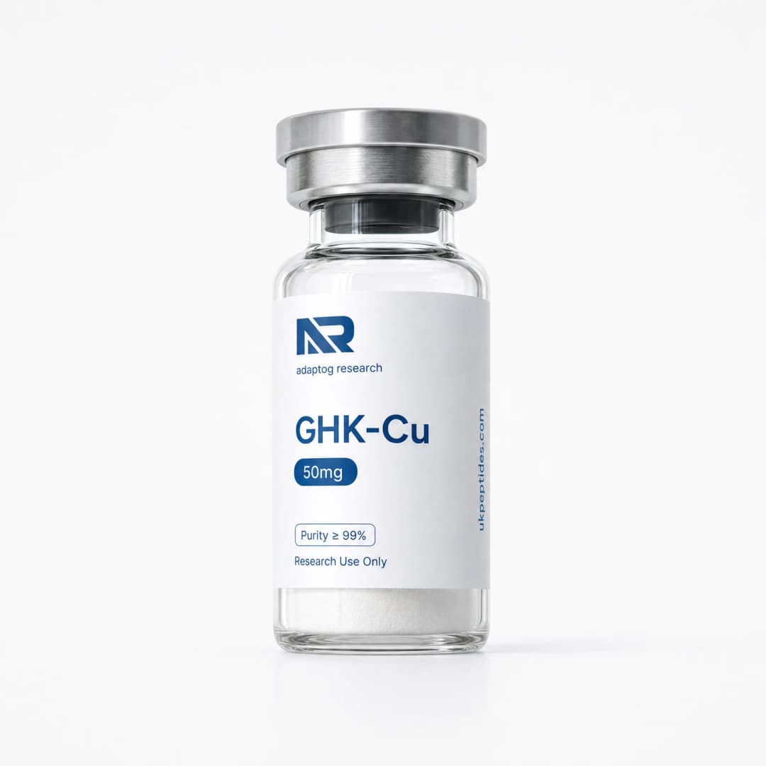 GHK-Cu research peptide vial
