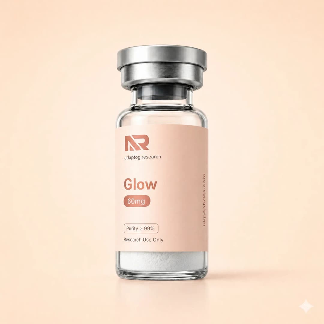 Glow research peptide vial