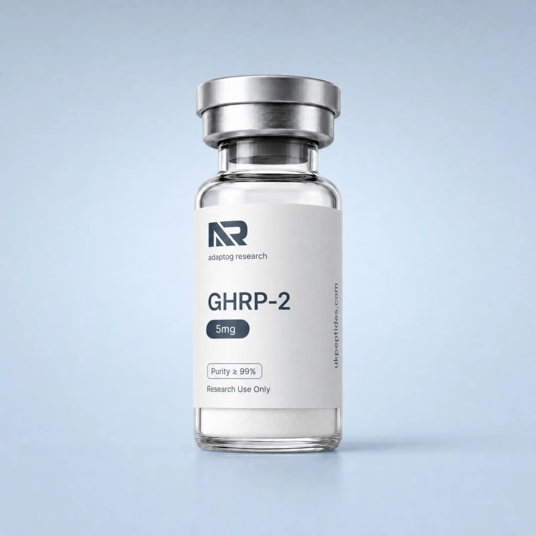 GHRP-2 research peptide vial
