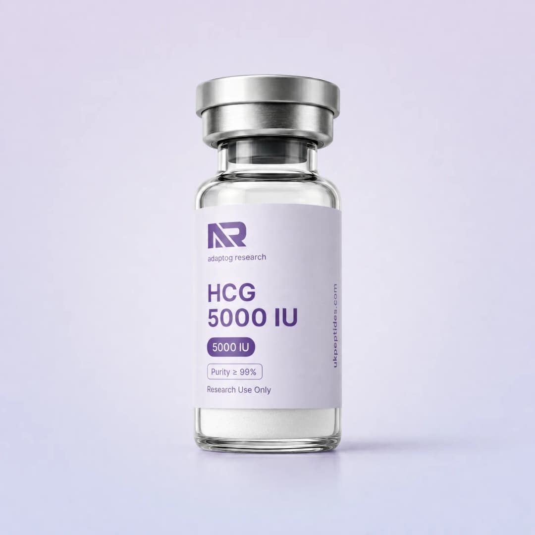 HCG research peptide vial