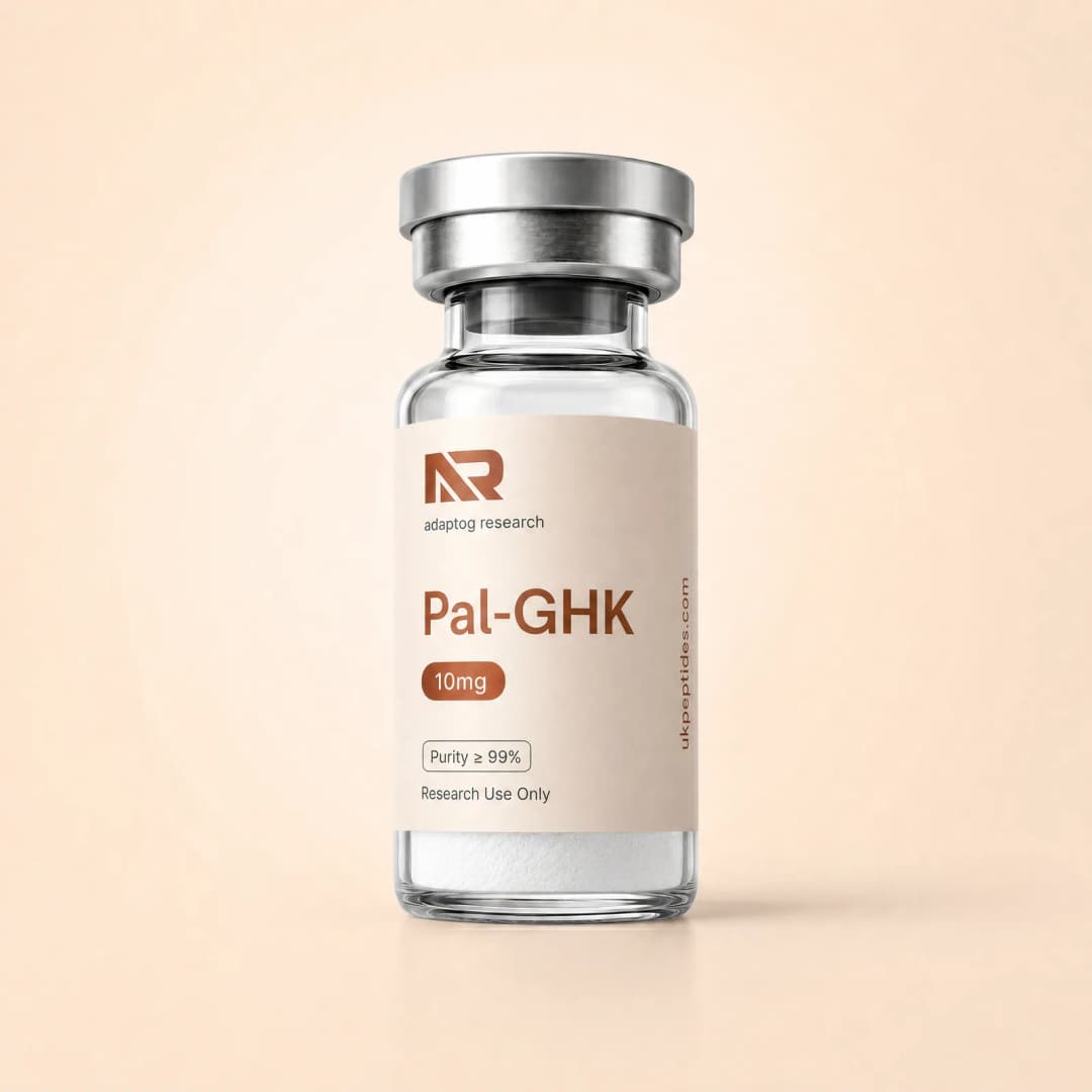 Pal-GHK research peptide vial