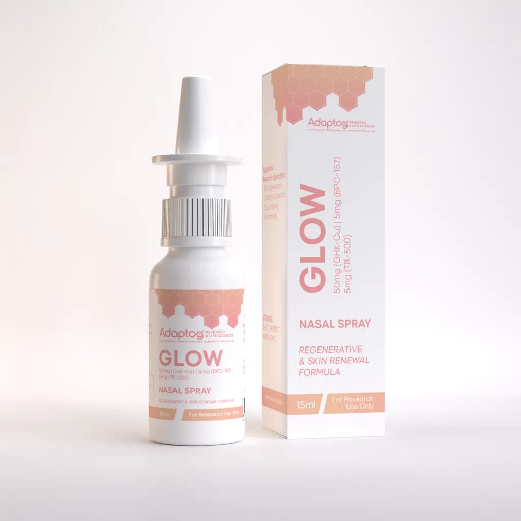 Glow Nasal Spray research peptide vial